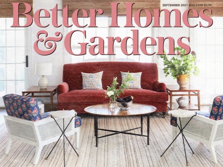 better homes & gardens September 2021