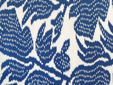 bernadette blue ikat