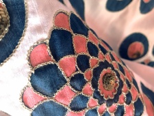 shabaz coral embroidered