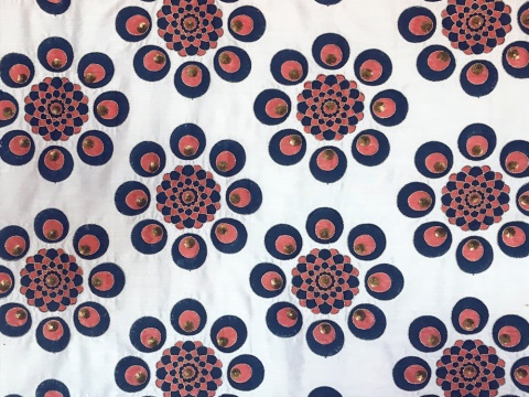 shabaz coral embroidered