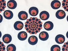 shabaz coral embroidered