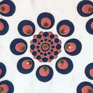 shabaaz coral embroidered