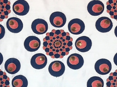shabaaz coral embroidered